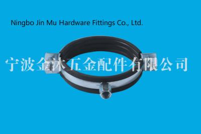 China Black EPDM Rubber Pipe Clamp For Industrial Quick Release Clamps CE / ROHS for sale