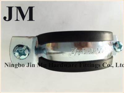 China Ancho de banda 20 milímetros de EPDM de tubo de hierro revestido de goma galvanizado, resistencia de las abrazaderas de fuego en venta