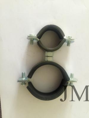 China Round Structure Pipe Support Clamps with Metal Material Zinc Plated FCC / SGS for sale
