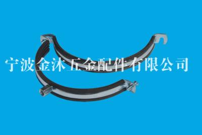 China M8 / M10 Nut Connection Heavy Duty Pipe Clamps With Rubber Cushioned CE / ROHS / FCC for sale