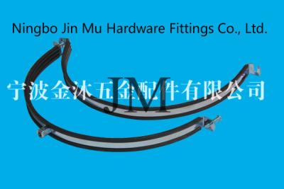 China M8 / M10 Nut Heavy Duty Large Diameter Hose Clamps With Zinc Plated Surface for sale