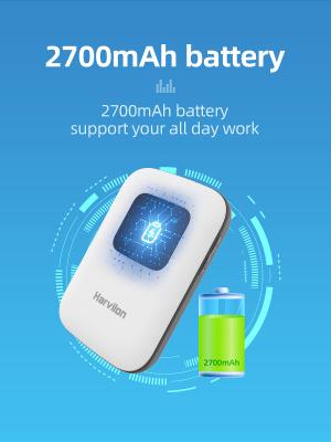 China 2100mAh batterijfdd TDD LTE 4G MIFI Router 150Mbps met het LEIDENE Scherm Te koop