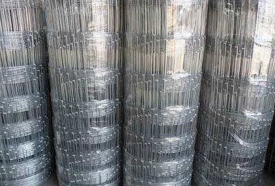 China 50m Farm Galvanized Steel Field Fencing , Galvanised Wire Mesh Fencing for sale