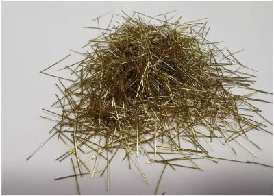 China Copper Coated 0.22mm Micro Steel Fiber For Reactive Powder Concrete for sale