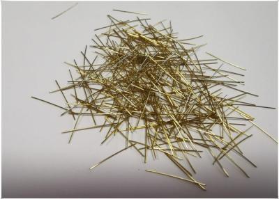 China Brass Coated Micro Steel Metal Fibers For Concrete 20kgs Bag With High Tensile Strength for sale