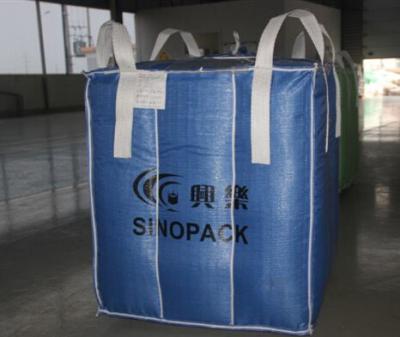 China FIBC Cross Corner Conductive Bag Cement Bag 3000 LBS Custom Designed for sale