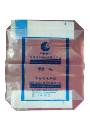 China Cement / meststoffen / dynamiet Transparante klep zakken van HDPE materiaal Te koop