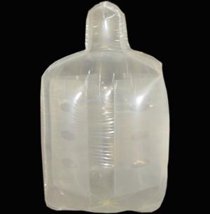 China Clear PE Liner Bag With Fins And Sewed Attachment , SGS / CPTC Certificate for sale
