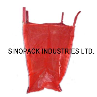 China 1.5ton open top PP Ventilated bulk bags for onion garlic potato vegetables for sale