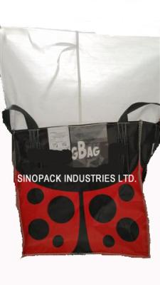 China 1 Tonne Agricultural seeds FIBC big bags BOPP film coated outside for sale