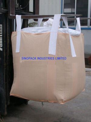 China Falda superior circular de polipropileno 1 bolsas tonelada para suelo / cemento / minerales en venta