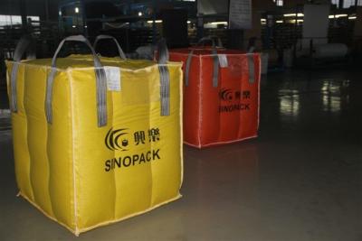 China Flour / carbons 1 tonne big baffle bag , 2200lbs capacity 1 ton Jumbo Bags for sale