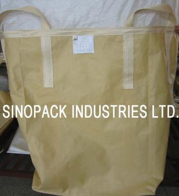 China Powder goods trasportation Circular / Tubular building sand bulk bag for sale
