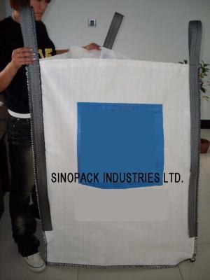China 2200LBS U-Panel Sand / Cement / Soil  FIBC Jumbo Bag , 5-1 Safety Factor for sale