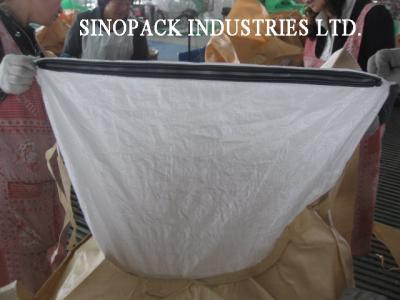 China Circular / Tubular PP Woven Big Bag FIBC With Zipper Closure Super Sack for sale