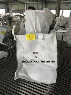 China White TYPE D Anti Static Bulk Bags Ungroundable , Anti-Sift For Chemicals for sale