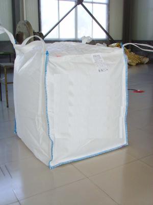 China FIBC 100% Pure Pp Material Ton Bag , Jumbo Plastic Bag With Baffle for sale