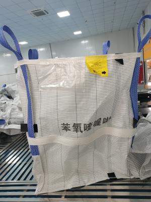 China 3300lbs Anti Static Polypropylene PP Fabric White Color  Conductive Jumbo Bag for sale