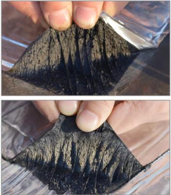 China Modern Black 1.2mm Color And Self Adhesive Modified Bitumen Waterproof Membrane for sale