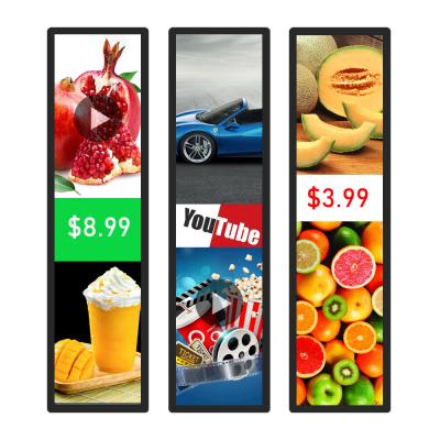 China Interactive Bar Stretched Bar Monitor Lcd Screen Panel Capacitive Touch Screen Multi Language Support for sale