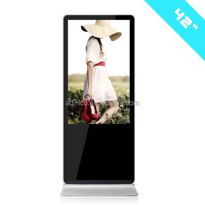 China 42 pulgadas cartelera digital vertical LCD digital de señalización Totem pantalla táctil para publicidad en venta