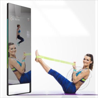 China 49inch Fitness Exercise Mirror Screen Virtual Trainer 49 Lcd Android With Body Composition Analysis for sale
