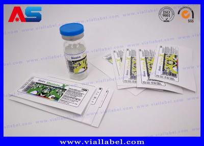 China Hologram Custom Peptide Label With Small Bottles Caps Free Design for sale