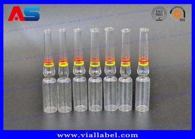 China CMYK Printing 1ml Glass Ampoules For Injection Oils / Pharmaceutical for sale
