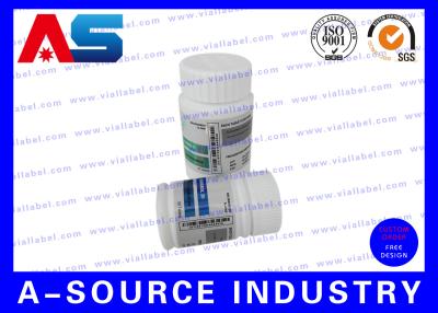 China Winstrol 10 Pill Bottle Label Custom Design Adhesive Labels / Steriod Bottle Labeling For 50ml Jars for sale