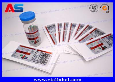 China Fábrica de impressão de etiquetas de frascos de ePeptidees CMYK para frascos de vidro de medicamentos à venda