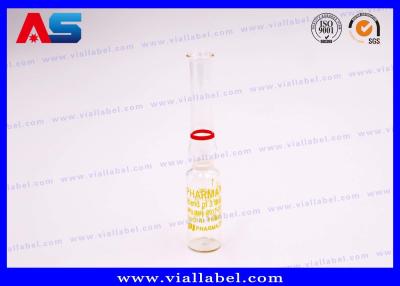 China Ampolla de vidrio farmacéutica transparente Sustanon con anillos 1ml 2ml 3ml 5ml 6ml 10ml en venta