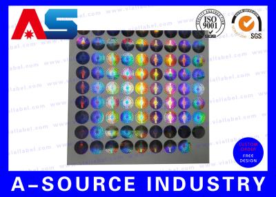China Silver Security Custom Holographic Stickers Label Tamper Proof Seal Custom Design for sale