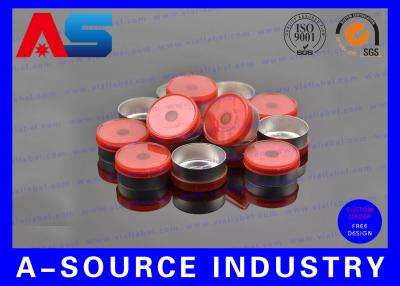 Chine Secousse rouge de l'aluminium 20mm outre des capsules en aluminium pharmaceutiques de chimie de chapeau à vendre