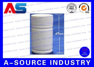 China Recipientes plásticos 38mm largos altos plásticos do comprimido das garrafas de comprimido 69mm da medicina 50ml à venda
