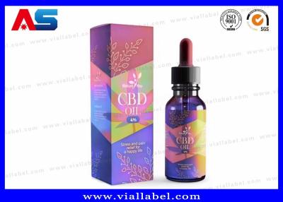 China Custom Cbd Oil 10ml Paper Box Printing Label And Dropper Bottle Offer for sale