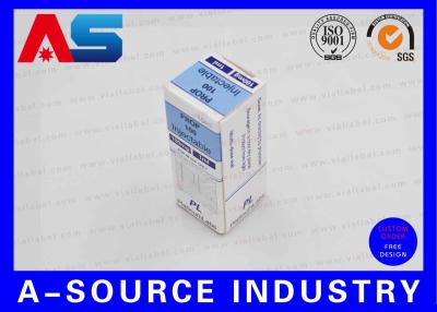 China Customized Logo Printed Coated Paper 10ml Vial Boxes With Security Hologram Sticker Seal for sale