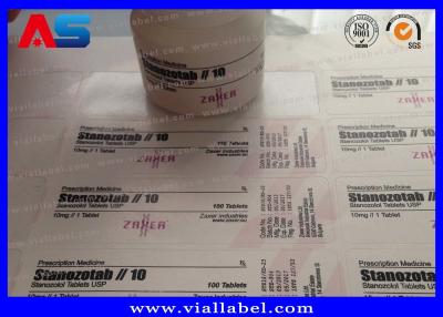 China Plastic recept fles etiket voor 30 ml potten ISO SGS ROHS Te koop