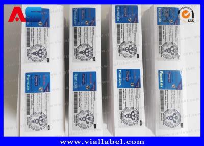 China Pharma Lab Peel Off 10ml Vial Labels Metallic Printing For Bodybuilding Peptide Injection Vials for sale