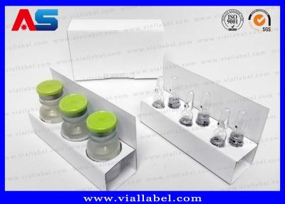 China Pharmaceutical Cartons Hcg Paper Boxes And Inserts For 1ml Ampoule 2ml Vial white packing box for sale
