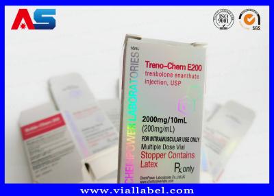 Китай Изготовленные на заказ 3Д коробки пробирки Холограм 10мл для стероидов подвеса тестостерона био продается