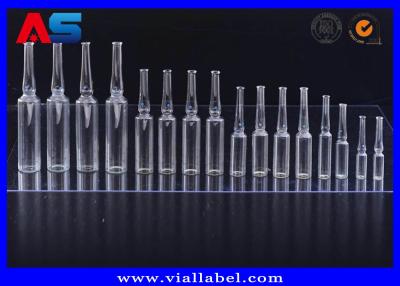 China Eco Friendly Ampoule Clear Small Glass Vials 5ml For Medicine Liquid for sale