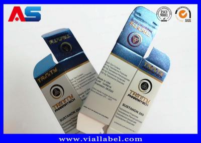 중국 40*40*70mm 약제 포장 상자 주사 가능한 스테로이드를 위한 작은 알약 상자 금박 금속 인쇄 판매용