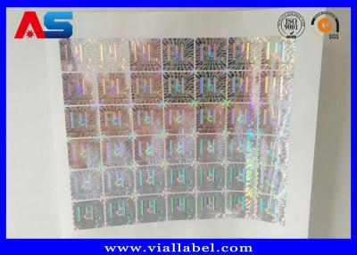 China Matrix Laser Custom Holographic Stickers Vinyl Hologram Void For Vial Storage Box for sale