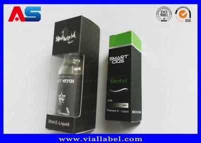 China E Liquid Silver Foil 30ml 10ml Small Storage Boxes For Vials With Display Window for sale