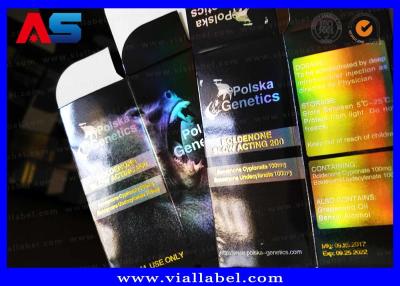 China Stamping Hologram Foil Sterial 10ml Vial Boxes Bodybuilding Propionate / Custom Printed Pharma Medical Carton for sale