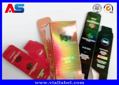 China Cardboard Storage 10ml Vial Boxes For Glass Hologram Medicine Bottles , ISO9001 for sale