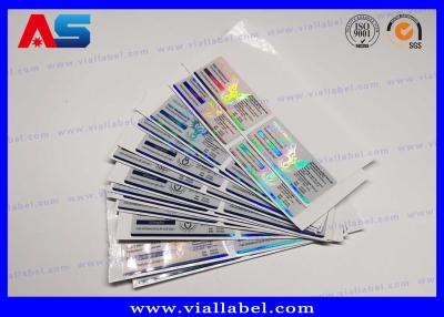 China la botella de los ePeptidees 15ml etiqueta etiquetas autoadhesivas de cristal farmacéuticas impermeables brillantes de la medicación del holograma de las etiquetas del frasco en venta
