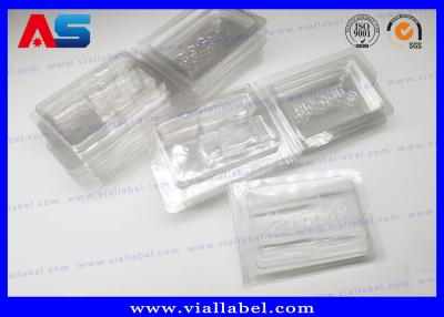 China PVC Clear Ampoule Blister Packaging Tray For Medication 2ml Vials  Engrave Embossing for sale