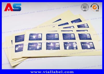 China Silver Foil Decals 5ml Peptide Bottle Labels Printing Matt Lamination Vial Sticker Maker For Pharmaceutical for sale