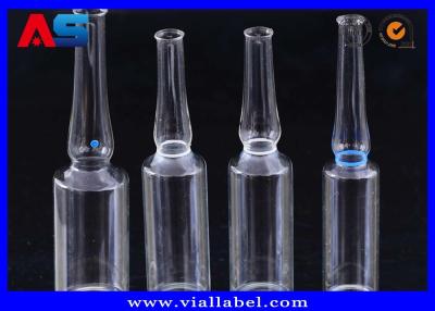 China 2ml 3ml 5ml 10ml curvou tubos de ensaio de vidro pequenos do pescoço à venda